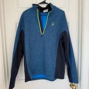 Spyder Blue Fleece Quarter-Zip